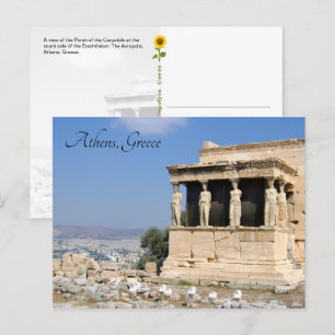 Porch of the Caryatids, Athene, Griekenland - brie Briefkaart