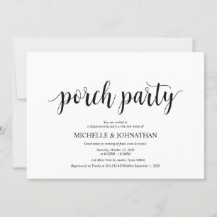 Porch Party, Cartes d'invitation de la fête du mén