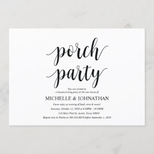 Porch Party, Cartes d'invitation de la fête du mén