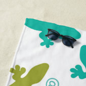 PorchAtPlayaNegra Serviette de plage Gecko (En situation)