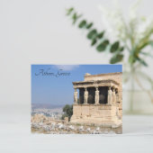 Porche des Caryatides, Athènes, Grèce - carte post (Debout devant)