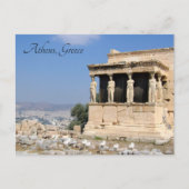 Porche des Caryatides, Athènes, Grèce - carte post (Devant)