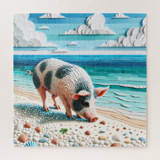 Porcine Shores en kiezelstranden Legpuzzel