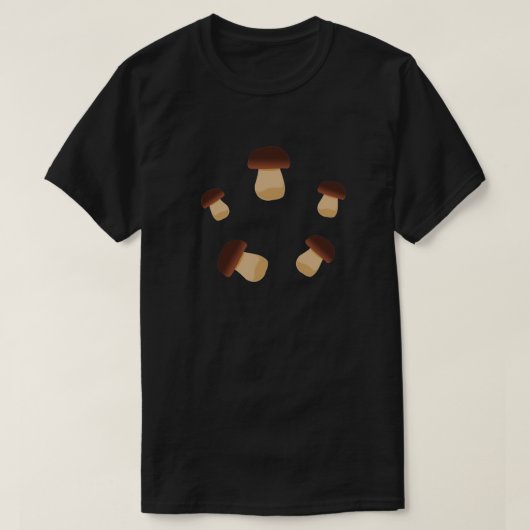 Porcini Boletus edulis Paddenstoelen T-shirt (Design voorkant)