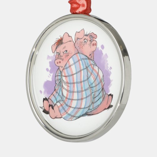 Porcs dans un ornement couvrant (Gauche)