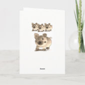 Porcs de cartes de voeux (Dos)