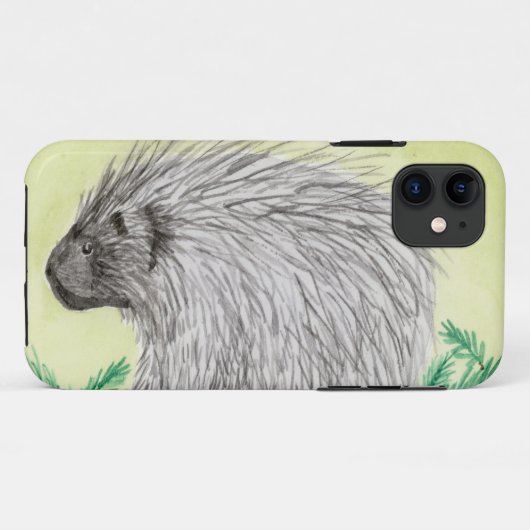 Porcupine Case-Mate iPhone Case (Achterkant (horizontaal))