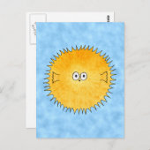 Porcupine Fish. Briefkaart (Voorkant / Achterkant)