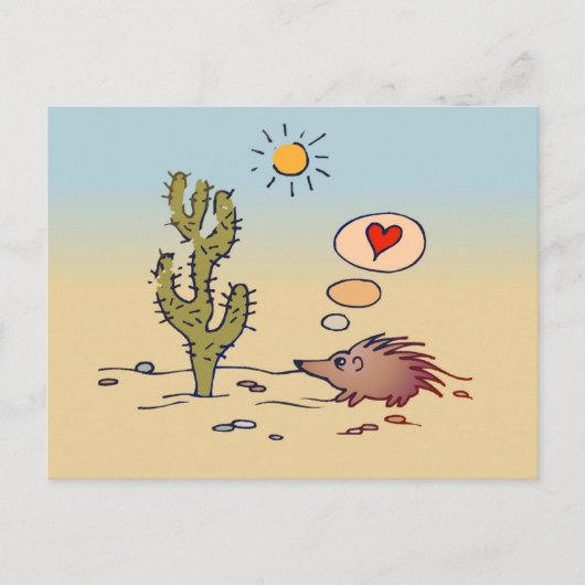 Porcupine Love Briefkaart (Voorkant)