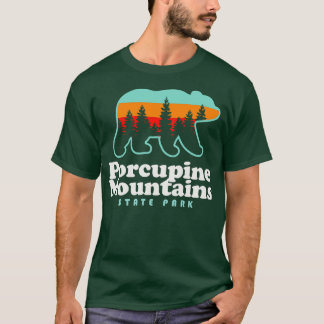 Porcupine Mountains Michigan Camping Wandelen Beer T-shirt