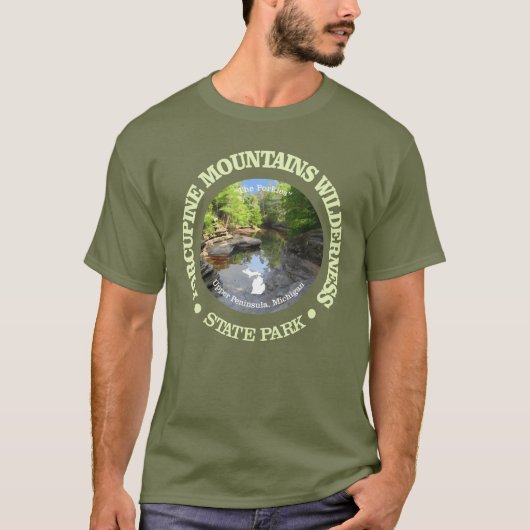 Porcupine Mountains Wilderness SP T-shirt (Voorkant)