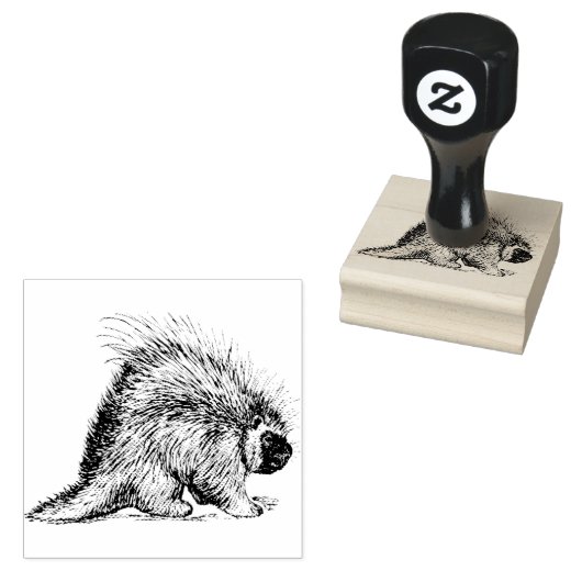 Porcupine Quill | Rubberstempel (Gestempeld)