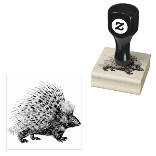 Porcupine | Rubberstempel Rubberstempel (Gestempeld)