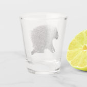 Porcupine Shot Glas (Achterkant)