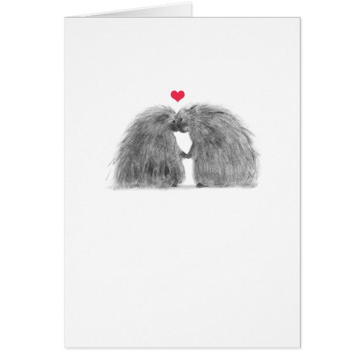 Porcupines in Love Kaart (Voorkant)