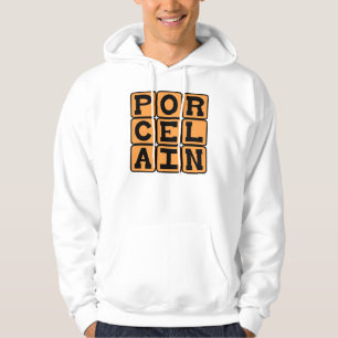 Porecelain, doorschijnend keramiek hoodie