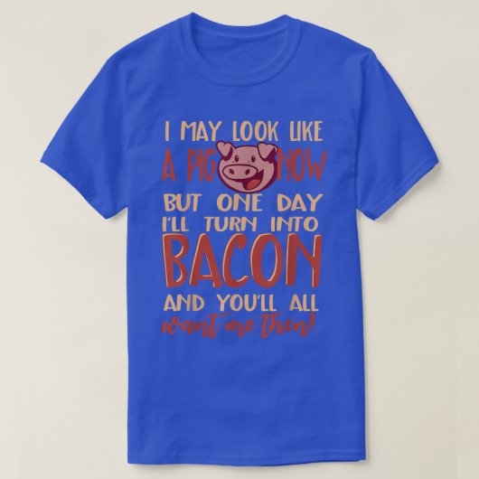 Pork Bacon Pig Keto Lover T Shirt  (Design voorkant)