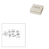 Pork Butcher Chart Rubberstempel (Gestempeld)