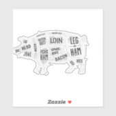 Pork Butcher Chart Sticker (Vel)
