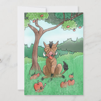 Pork Chop en haar appels Bedankkaart