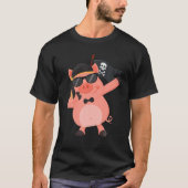 Pork Chop - Funny Pig Animal Pun Karate T-shirt (Voorkant)