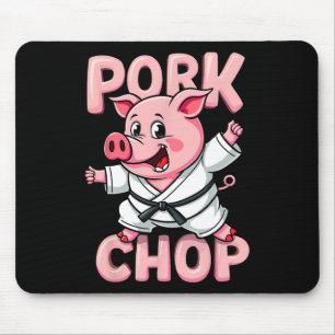 Pork Chop Grappige Karate Varken Martial  Muismat