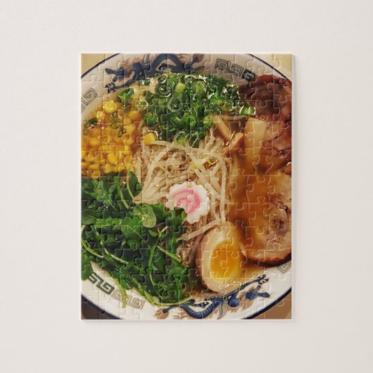 Pork Ramen Noodles Legpuzzel (Verticaal)
