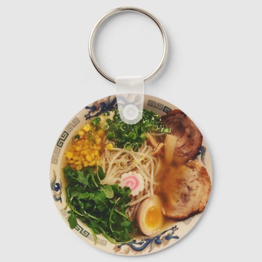Pork Ramen Noodles Sleutelhanger (Voorkant)