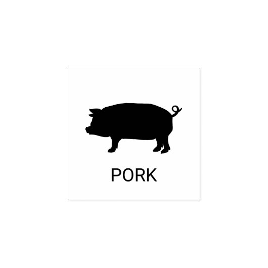 Pork Wedding Meal Choice Rubberstempel (Afrduk)