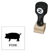 Pork Wedding Meal Choice Rubberstempel (Gestempeld)