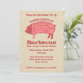 Porkaholic Barbecue Kaart (Staand voorkant)