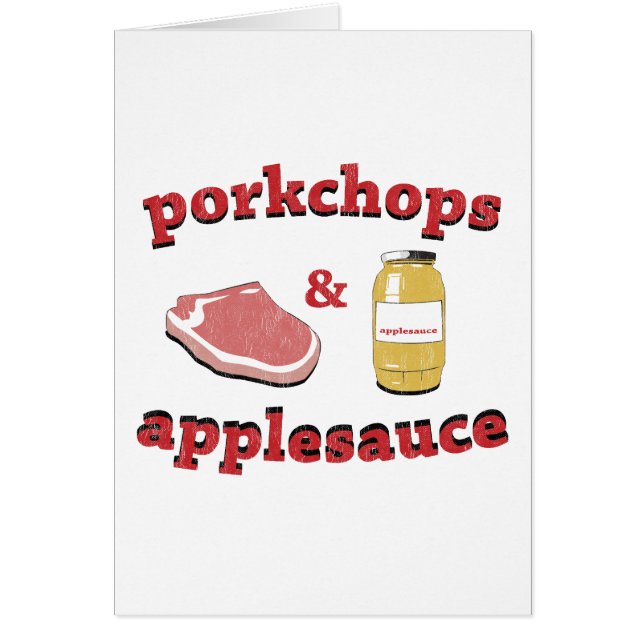 porkchops et compote de pommes (Devant)