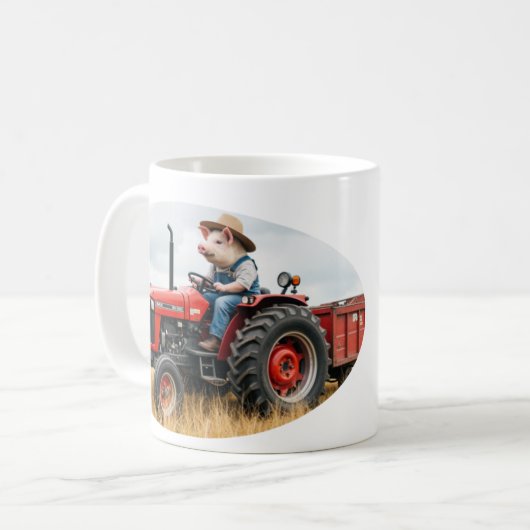porker on a tractor mug (Devant gauche)