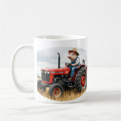 porker on a tractor mug (Gauche)