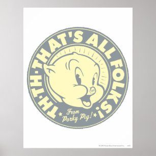 Porky D-D-DAT WAS HET, VOLK! Poster