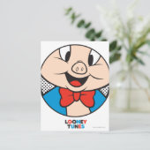 Porky Dotty Icon Briefkaart (Staand voorkant)