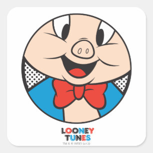 Porky Dotty Icon Vierkante Sticker