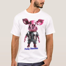 Porky Personas grappige Varken karakters T-shirt
