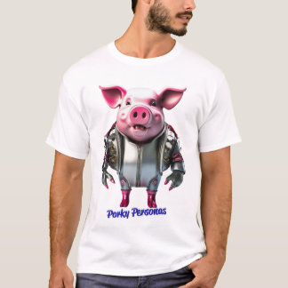 Porky Personas grappige Varken karakters. terminat T-shirt