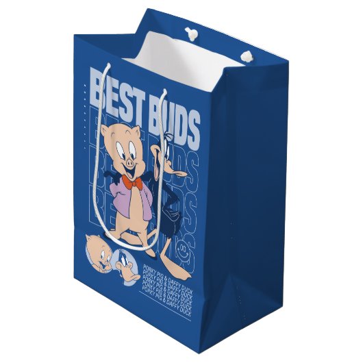 Porky Pig & DAFFY DUCK™ Best Buds Medium Cadeauzakje (Voorkant Gekanteld)