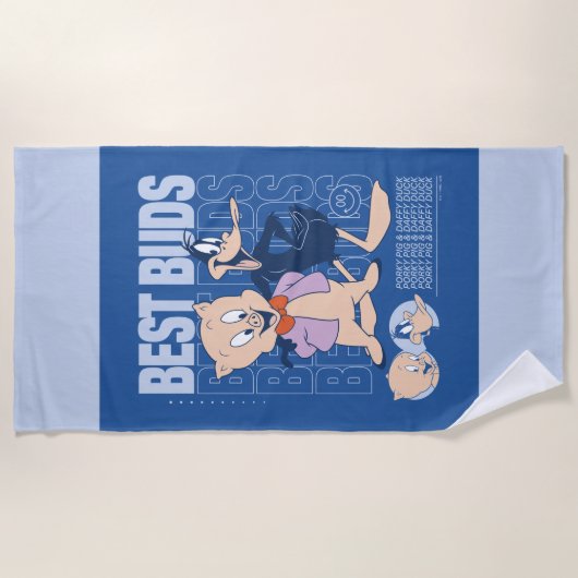 Porky Pig & DAFFY DUCK™ Best Buds Strandlaken (Voorkant)