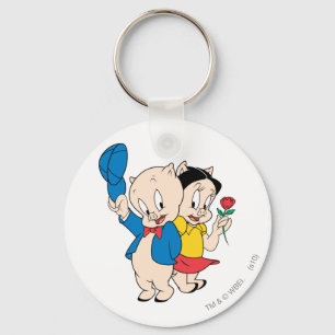 Porky Pig en Petunia Sleutelhanger