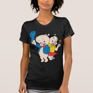 Porky Pig en Petunia T-shirt
