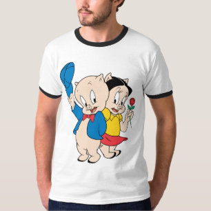 Porky Pig en Petunia T-shirt
