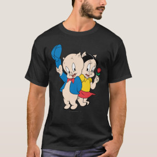 Porky Pig en Petunia T-shirt