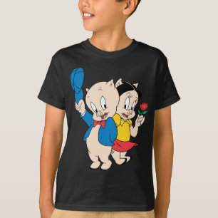 Porky Pig en Petunia T-shirt