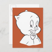 Porky Pig Expressive 4 Briefkaart (Voorkant / Achterkant)