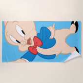 Porky Pig | Klassieke post Strandlaken (Voorkant)