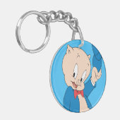 Porky Pig | PET Sleutelhanger (Voorkant Links)