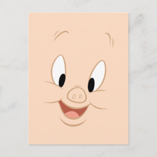 Porky Pig Smiling Face Briefkaart